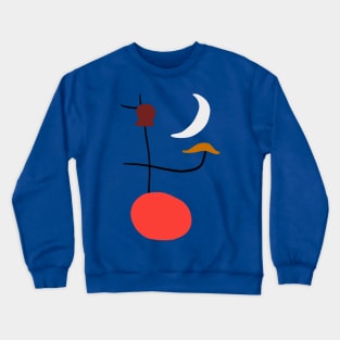 Red White and Blue Painting Crewneck Sweatshirt